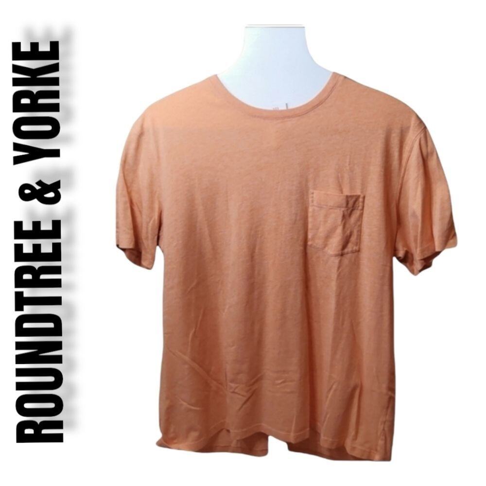 Roundtree & Yorke Men's Size L Orange Heather